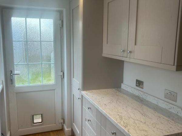 Empire trades cream kitchen cabinets