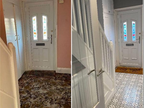 Empire trades hallway renovation before and after