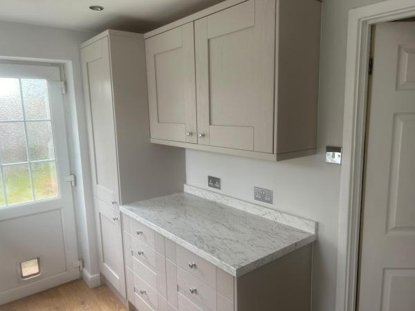 Empire trades kitchen wall and base cabinets
