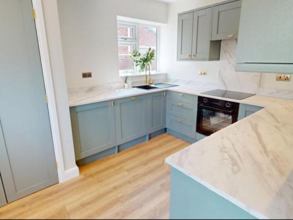 Empire trades sage green kitchen worktops